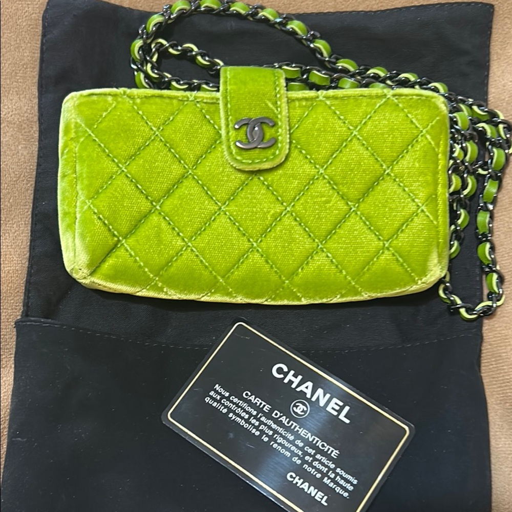 Chanel Green Quilted Women's Bag